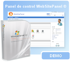 Demostración WebSitePanel Demo WebSitePanel